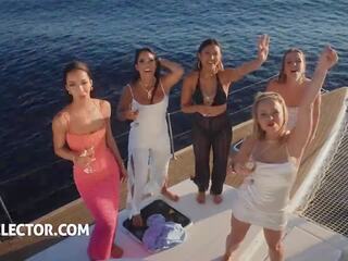 Lifeselector - turned on bachelorette party babes at sea
