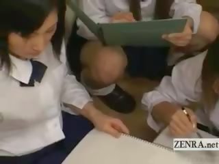 Subtitled CFNM Japan Schoolgirls Art Class With Teacher